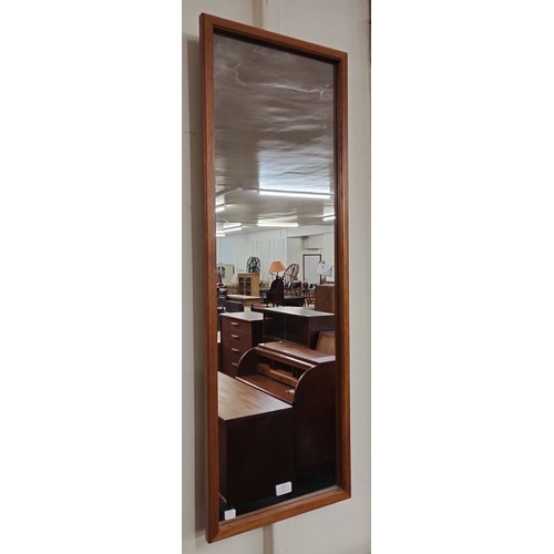 109 - A teak framed mirror