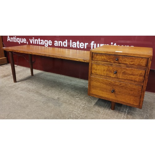 110 - An oak telephone seat