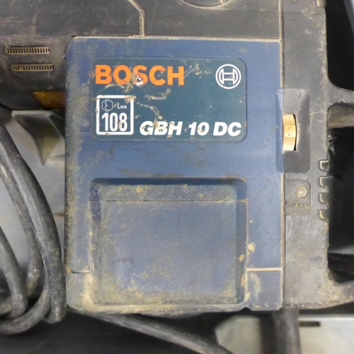 2022 - A Bosch GBH10DC, 110V, SDS hammer drill in case