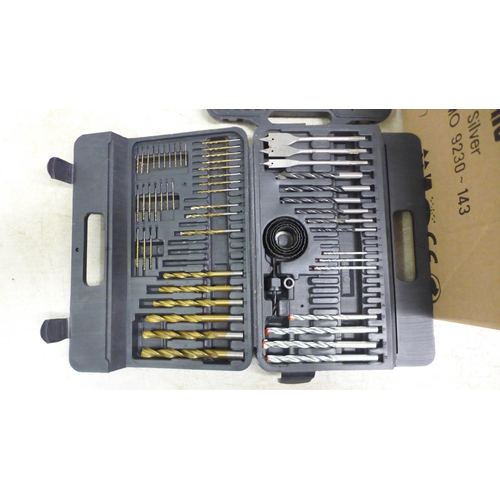 2057 - Two boxes of assorted hand tools including word working tools, drill bits, spanners, etc.