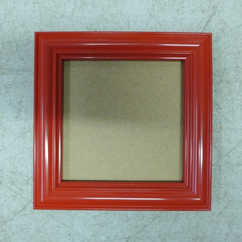 2060 - 7 packs of 5 red photograph frames - unused