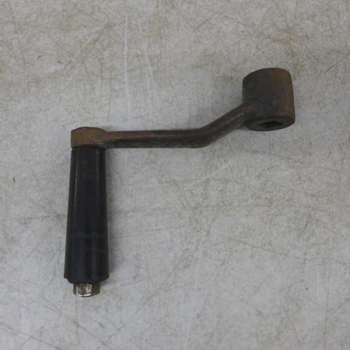 2063 - 2 vintage crank handles