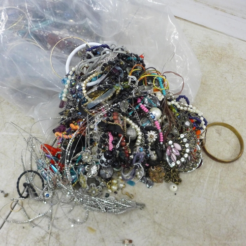 2068 - A large quantity of costume jewellery