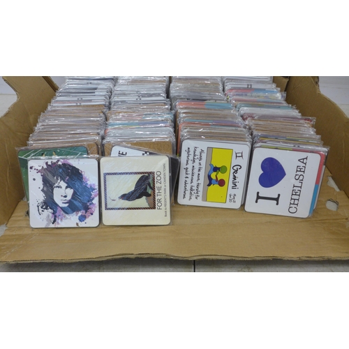 2075 - Approx 280 decorative coasters