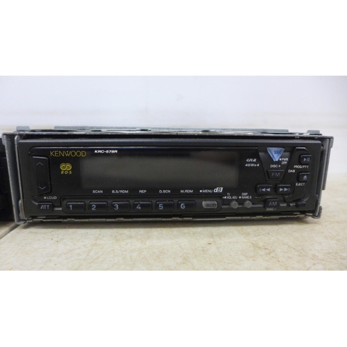 2078 - 2 car radios - a Sony XR-CA600 and a Kenwood KRC-578R