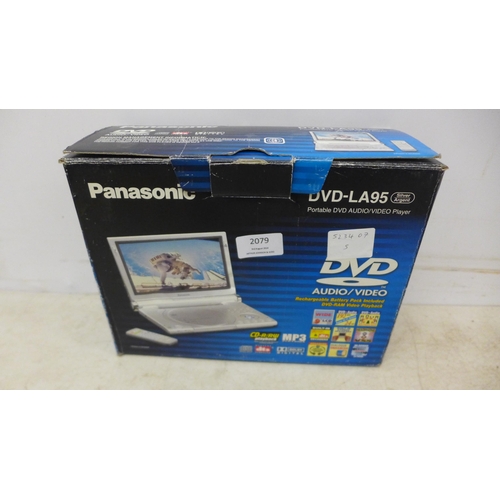 2079 - A Panasonic DVD-LA95 portable DVD audio/video player - complete in box