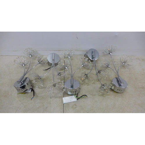 2093 - A set of 5 John Lewis LED wall lights - used