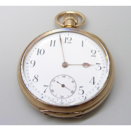 1002 - A gold plated Omega pocket watch