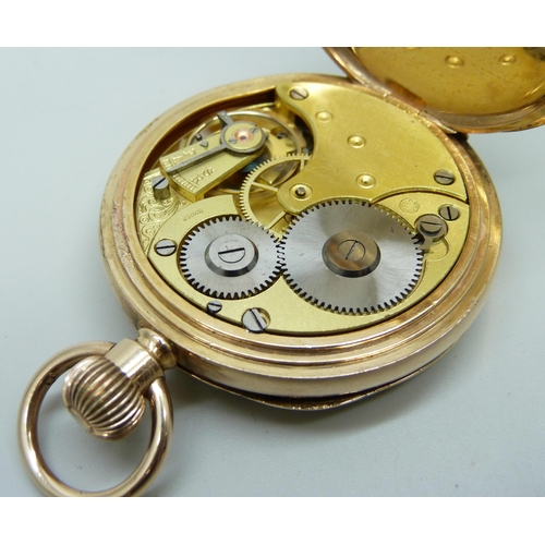 1002 - A gold plated Omega pocket watch