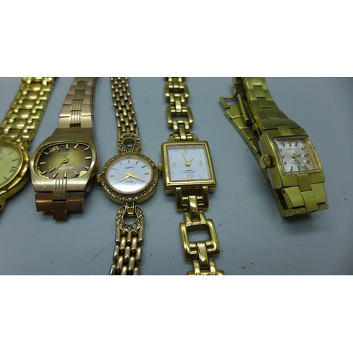 1014 - A collection of lady's wristwatches