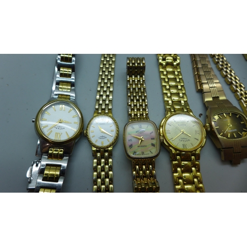 1014 - A collection of lady's wristwatches