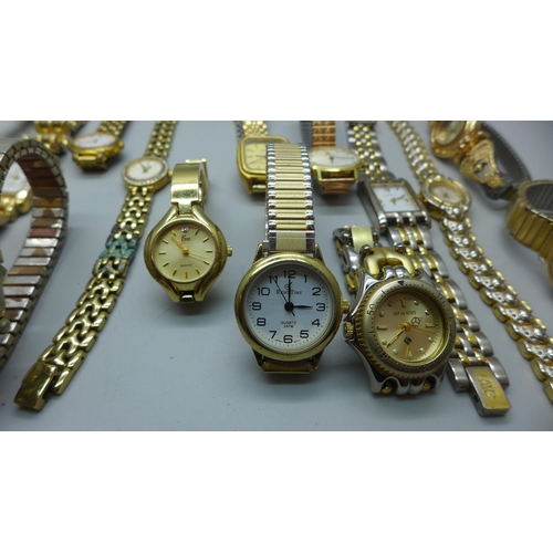 1015 - A collection of lady's wristwatches