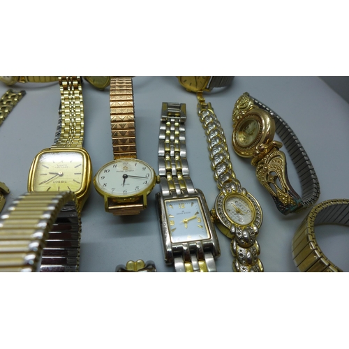 1015 - A collection of lady's wristwatches