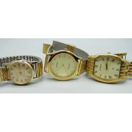 1028 - Two Sekonda wristwatches and an Ingersoll wristwatch