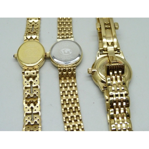 1030 - Three lady's Rotary wristwatches