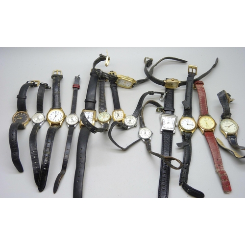 1032 - A collection of lady's Sekonda wristwatches, (15)