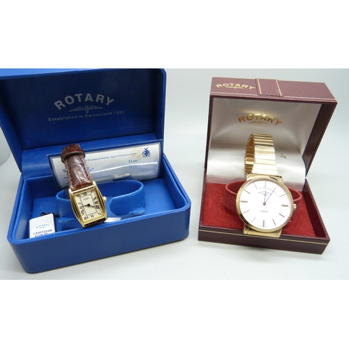 1036 - Two Rotary wristwatches, boxed