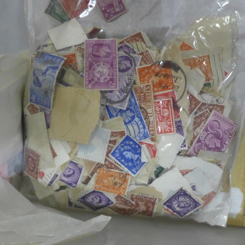 1044 - A box of stamps, covers, etc., loose and in albums **PLEASE NOTE THIS LOT IS NOT ELIGIBLE FOR IN-HOU... 