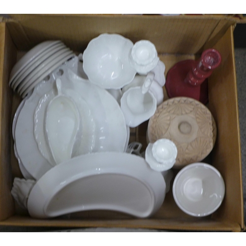 1049 - Three boxes of mixed china including Coalport, Abbeydale and a Dresden cup and saucer **PLEASE NOTE ... 