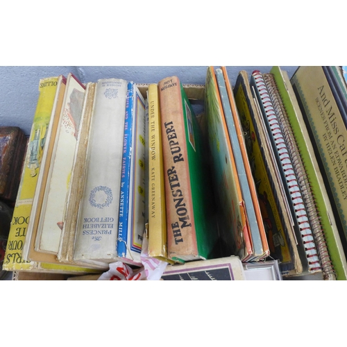 1056 - A box of early childrens books including Rupert The Bear **PLEASE NOTE THIS LOT IS NOT ELIGIBLE FOR ... 