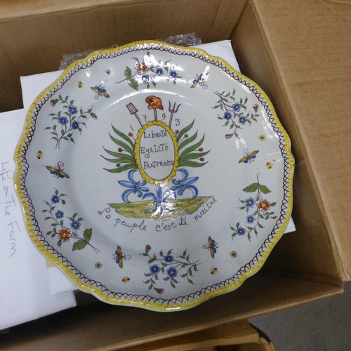 1072 - Four sets of collectors plates and a French Quimper plate **PLEASE NOTE THIS LOT IS NOT ELIGIBLE FOR... 