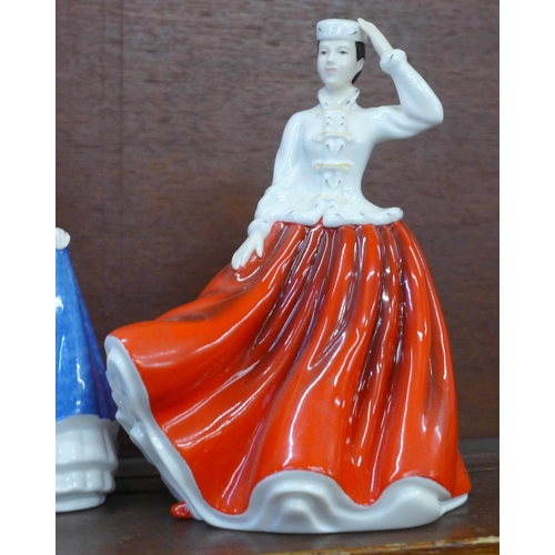 605 - Five Royal Doulton Pretty Ladies figures including Elaine, Gail and Helen