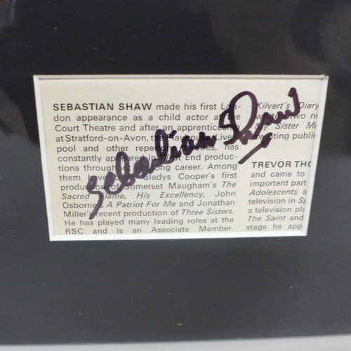 610 - A Star Wars, Sebastian Shaw, signed display, no COA