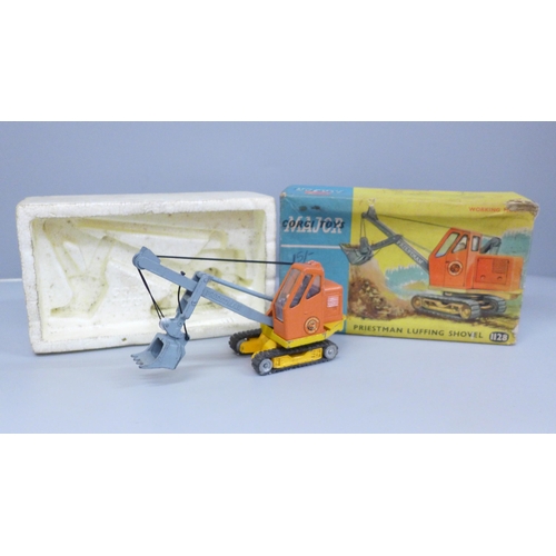 621 - A Corgi Toys Priestman Luffing Shovel, 1128, boxed