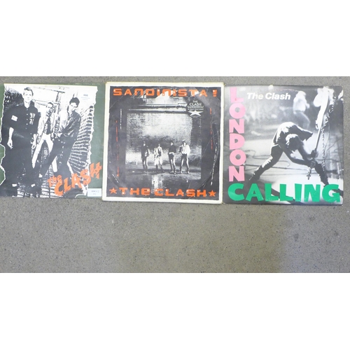 666 - Three The Clash LP records