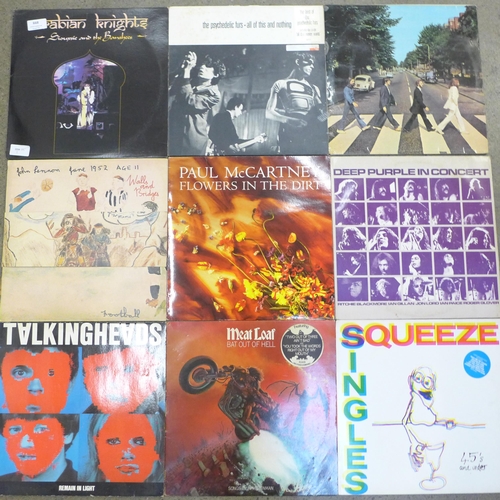 668 - A collection of LP records and 12