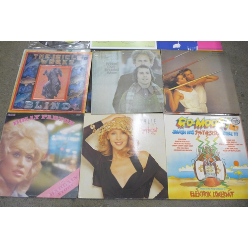 682 - Fifteen LP records, Beach Boys picture disc, Ambrose Slack (blue vinyl), Pink Floyd, etc.