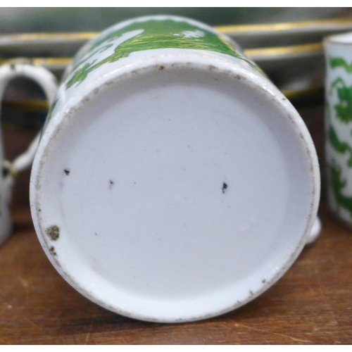 683 - Chinese porcelain plates and cups, decorated with five claw dragon, a/f