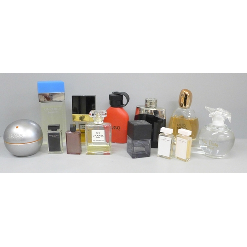 685 - A collection of perfumes, used, including Chanel No 5