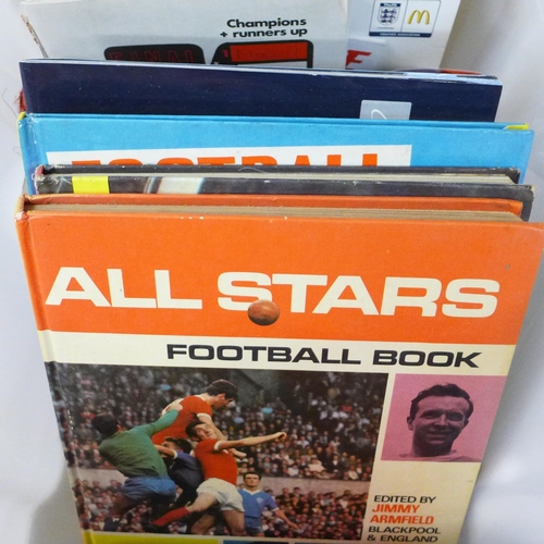 705 - A box of football books and ephemera