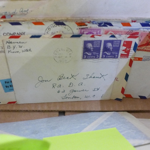 716 - A box containing over four hundred commercial covers dated either 1948 or 1949, all addressed to Alf... 