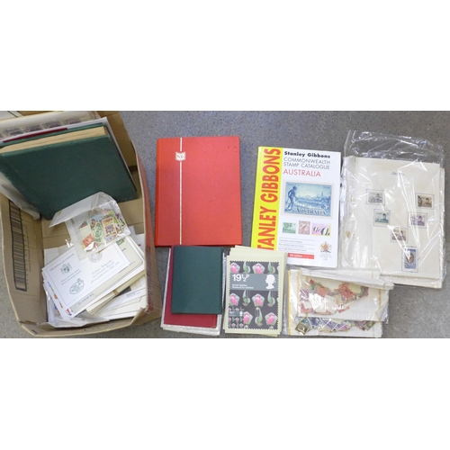 719 - A box of stamps, covers, etc.