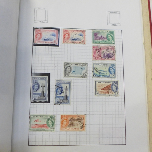 722 - An album of stamps, including penny reds and two-penny blues, an album of German third-reich stamps ... 