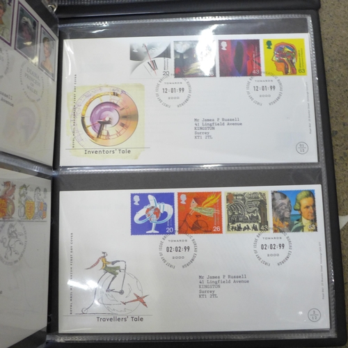 741 - Four albums of First Day Covers 2000, 2008-9, 2010-11 and 2012-13, approximately 150