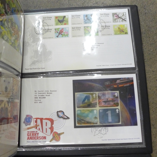 741 - Four albums of First Day Covers 2000, 2008-9, 2010-11 and 2012-13, approximately 150