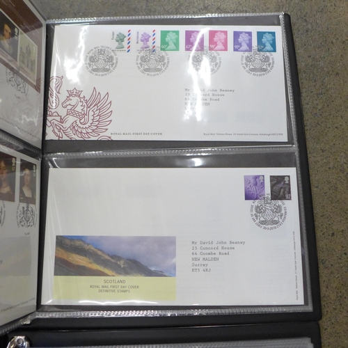 741 - Four albums of First Day Covers 2000, 2008-9, 2010-11 and 2012-13, approximately 150