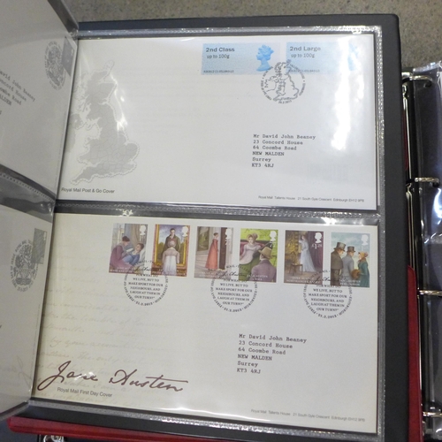 741 - Four albums of First Day Covers 2000, 2008-9, 2010-11 and 2012-13, approximately 150