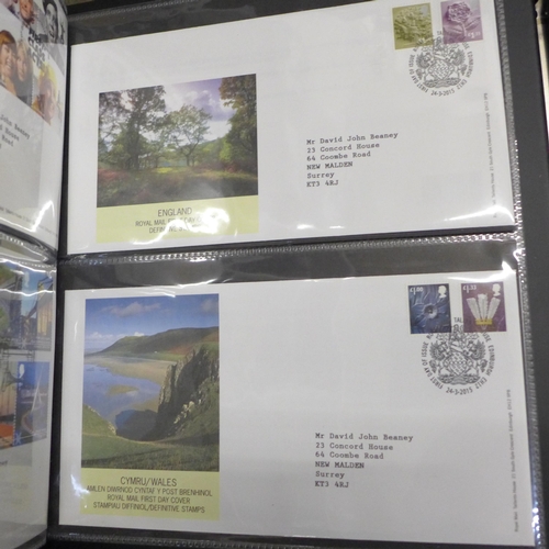 750 - Three albums of First Day Covers, 2014-15, 2016-17 and 2018-19, approximately 150