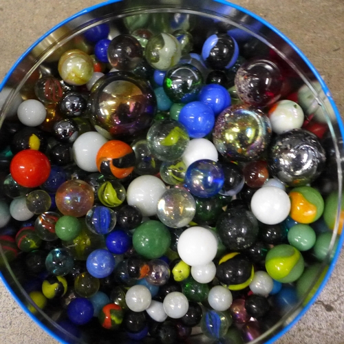 756 - A tin of marbles