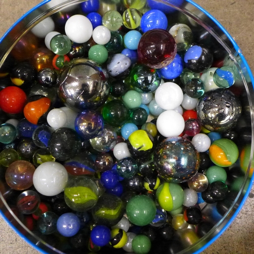 756 - A tin of marbles