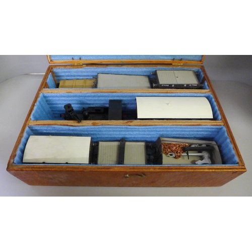 768 - Two boxes of O gauge model railway including Mashima 'Southern 234' crane, DC 12V made in Japan