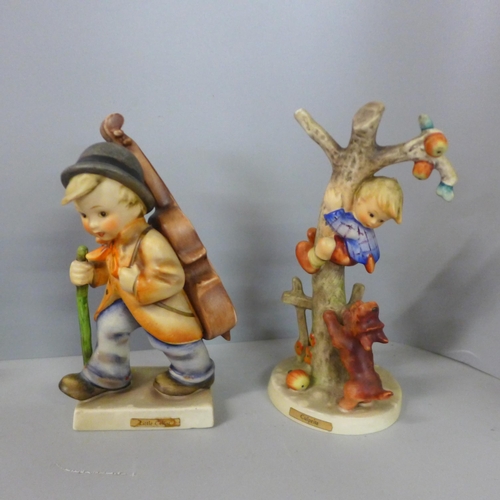 776 - Seven Goebel figures and one Friedel figure