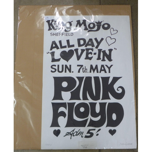 778 - A Pink Floyd King Mojo Sheffield poster by Colin Duffield