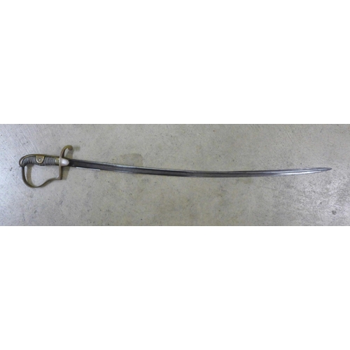 804 - A WWI German Artillery sword with shagreen handle **PLEASE NOTE THIS LOT IS NOT ELIGIBLE FOR IN-HOUS... 