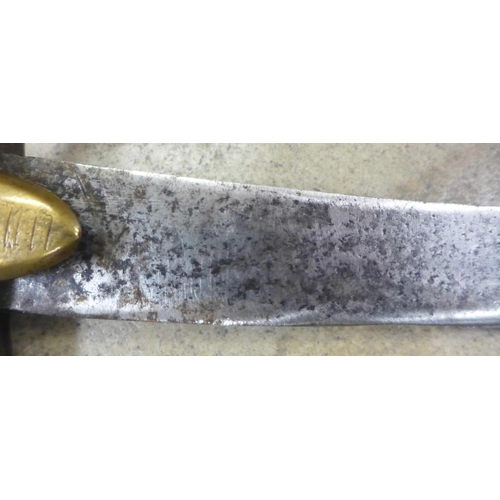 805 - A 19th Century British cavalry cutlass **PLEASE NOTE THIS LOT IS NOT ELIGIBLE FOR IN-HOUSE POSTING A... 