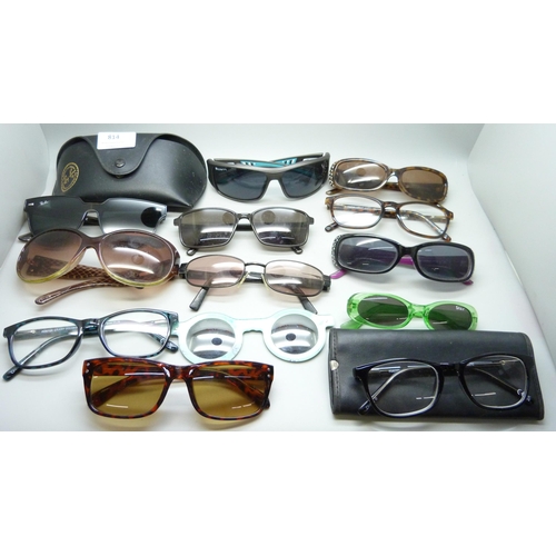 814 - A pair of Ray-Ban sunglasses and other sunglasses/spectacles